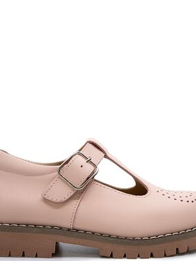 Blublonc Girls/Women’s Pink Mary Jane Buckle Shoe - Classic Comfort